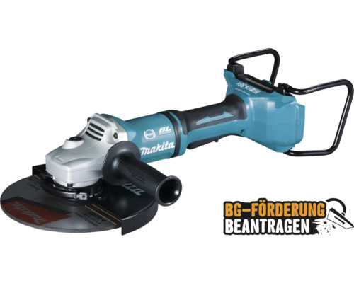 Akku-Winkelschleifer Makita 2x18V 230mm DGA900ZKX2, ohne Akku und Ladegerät Makita Akku Winkelschleifer mit Bügelgriff