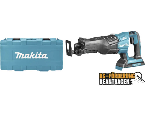 Akku-Säbelsäge Makita DJR360ZK 2x18 V, ohne Akku und Ladegerät inkl. 2 Sägeblätter Makita Akku-Reciprosäge mit Transportkoffer