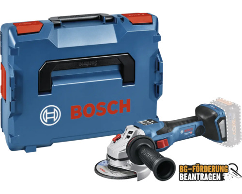 Akku-Winkelschleifer BITURBO Bosch Professional GWS 18V-15 SC inkl. Aufnahmeflansch, Trennschutzhaube und L-BOXX 136, ohne Akku und Ladegerät Bosch Akku-Winkelschleifer mit Werkzeugkoffer