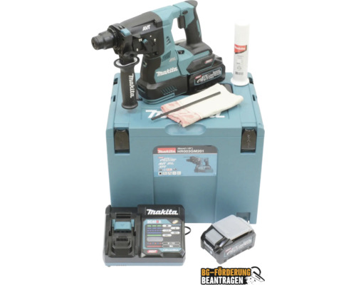 Akku-Kombihammer Makita XGT® HR003GM201 40V inkl. 2 Akkus (4,0Ah), Ladegerät und MAKPAC Gr. 4 Akku-Kombihammer Makita XGT® HR003GM201 40V inkl. 2 Akkus (4,0Ah), Ladegerät und MAKPAC Gr. 4