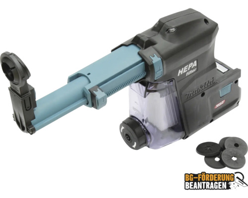 Staubabsaugung Makita DX12 191E54-9 für 40V XGT Akku-Kombihammer HR003GZ & HR003GM201, HEPA-Filter Staubabsaugung Makita DX12 191E54-9 für 40V XGT Akku-Kombihammer HR003GZ & HR003GM201, HEPA-Filter