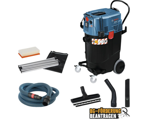 Bosch Industriesauger mit Zubehör wie Düsen, Filter und Schlauch