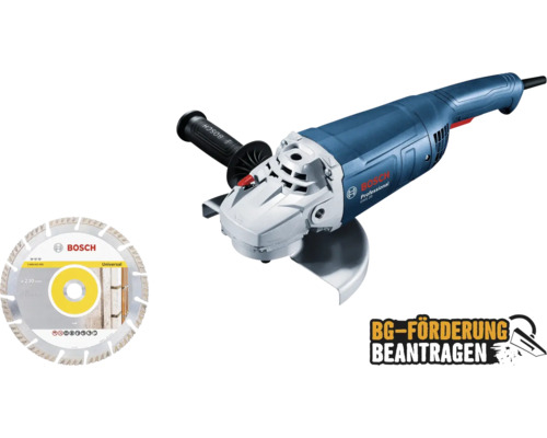 Bosch Winkelschleifer mit Diamanttrennscheibe Universal
