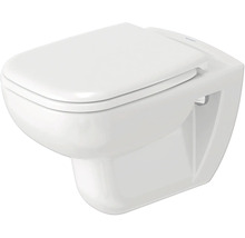 Wand-Tiefspül-WC mit geschlossenem Spülrand und WC-Sitz