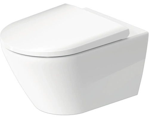 DURAVIT Wand-WC D-Neo Tiefspüler offener Spülrand weiß glänzend ohne WC-Sitz 2577390075 Wand-Tiefspülklosett mit Deckel