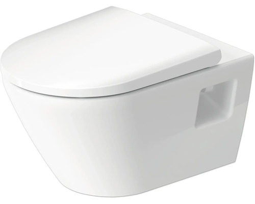DURAVIT Wand-WC D-Neo Tiefspüler offener Spülrand weiß glänzend ohne WC-Sitz 2578390075 Wand-Tiefspülklosett aus Sanitärkeramik