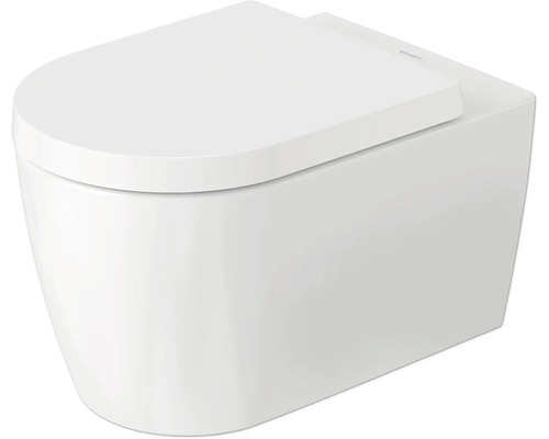DURAVIT Wand-WC ME by Starck Tiefspüler offener Spülrand weiß matt außen/weiß glänzend innen ohne WC-Sitz 2529092600 Wand-Tiefspültoilette mit Toilettendeckel