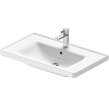 Weißes Aufsatzwaschbecken mit Armatur
