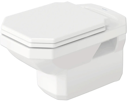 DURAVIT Wand-WC Serie 1930 Tiefspüler mit Spülrand weiß glänzend ohne WC-Sitz 0182090000 Wand-Tiefspül-WC mit WC-Sitz