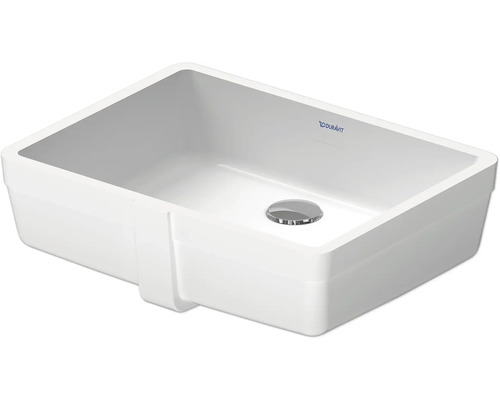 Rechteckiges Keramikspülbecken mit Ablaufgarnitur