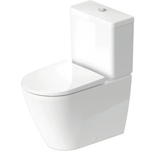 Stand-WC aus Keramik mit Spülkasten