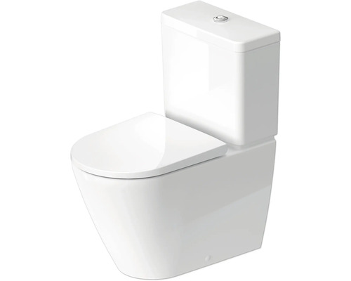 Stand-WC aus Keramik mit Spülkasten