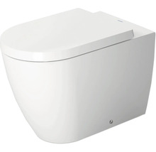 Weißes Standtiefspül-WC mit Deckel