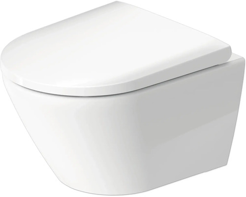 DURAVIT Wand-WC D-Neo Compact kurz Tiefspüler offener Spülrand weiß glänzend ohne WC-Sitz 2588090000 Wand-Tiefspültoilette mit geschlossenem Design