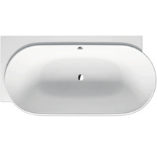 Oval geformte Badewanne aus Acryl von oben