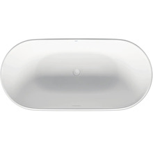 Freistehende Badewanne in ovaler Form, Aufsicht