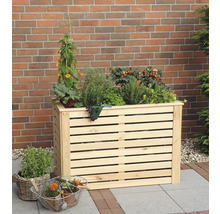 Hochbeet promadino Katrin inkl. Folie 118 x 57 x 80 cm natur