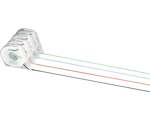 Legamaster Folienstifte, vier Stück, selbstklebend in den Farben Schwarz, Rot, Blau und Grün