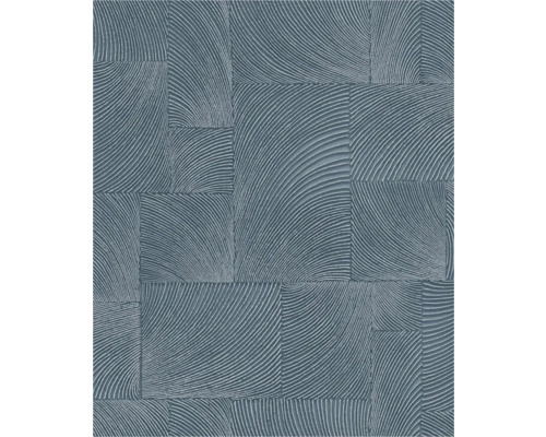 Tapete mit gebogenem Linienmuster in Blockform