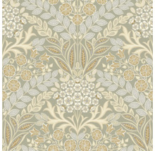 Tapete mit floralem Muster in verschiedenen Farbtönen