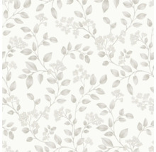 Tapete mit Blatt- und Blütenmuster