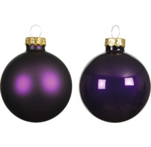 Zwei Weihnachtskugeln in Kugelform für die Weihnachtsdekoration
