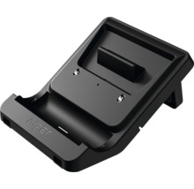 Schwarze Ladestation für elektronische Geräte