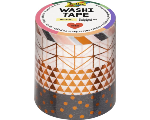 Washi-Tape Hotfoil Kupfer 4er-Set