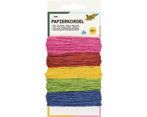 Papierkordel bunt 25m