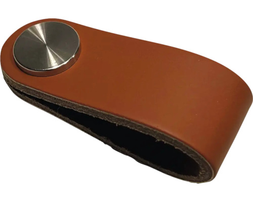 Leder Möbelgriff mit Metallbeschlag