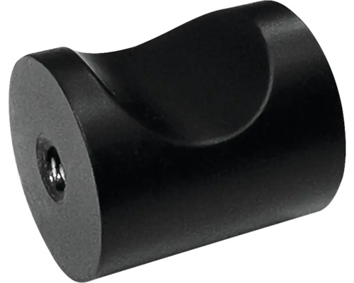 Schwarzer Möbelknopf aus Metall