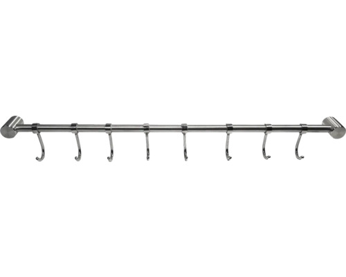 Küchenreling aus Metall mit sieben Haken