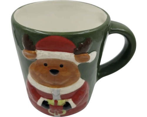 Tasse mit Rentier Motiv und Henkel