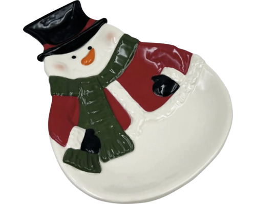 Schneemann-Schale als Tischdekoration