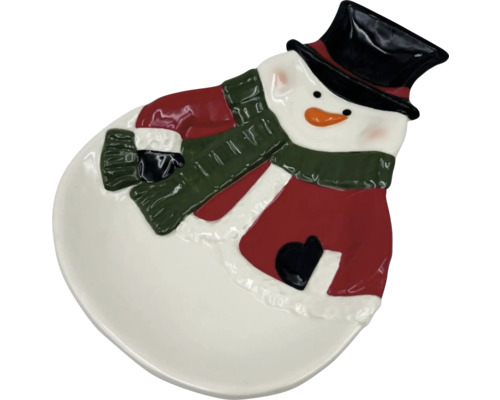 Schneemann-förmige Servierplatte