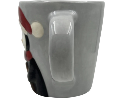Keramiktasse mit Henkel und Dekor