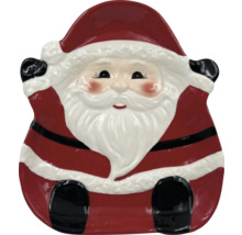 Weihnachtsmann-Dekoteller aus Keramik