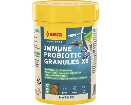 Fischfutter sera Immune Probiotic Granules XS 100 ml (48 g), Granulatfutter, Wachstumsfutter