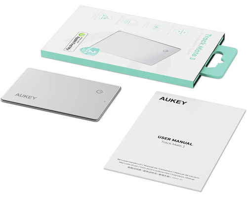 Aukey Track Mate 3 Artikel-Finder mit Verpackung und Bedienungsanleitung