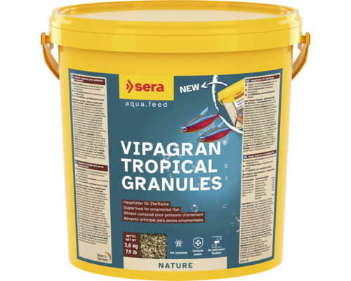 Granulatfutter sera Vipagran Granules 10 L (3,6 kg), Hauptfutter Granulatfutter sera Vipagran Granules 10 L (3,6 kg), Hauptfutter