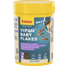 Sera Vipan Baby Flakes Aufzuchtfutter für Jungfische in einer gelben Dose