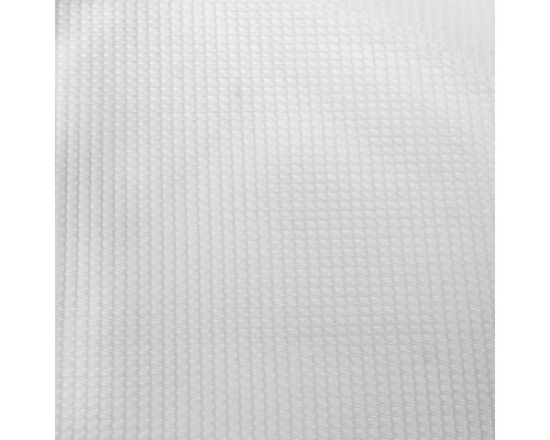 Nahaufnahme eines weißen, feinmaschigen Stoffes