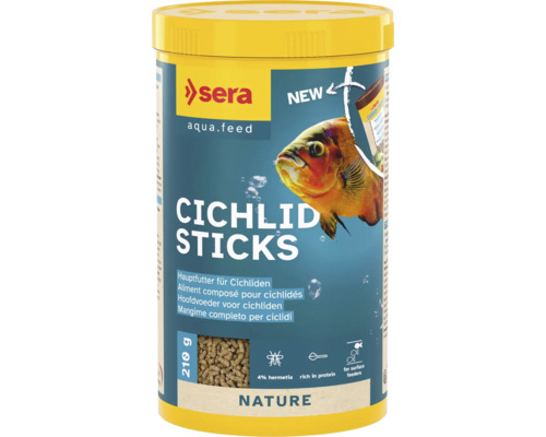 Fischfutter sera Cichlid Sticks 1.000 ml (210 g), Buntbarschfutter; Hauptfutter Fischfutter sera Cichlid Sticks 1.000 ml (210 g), Buntbarschfutter; Hauptfutter