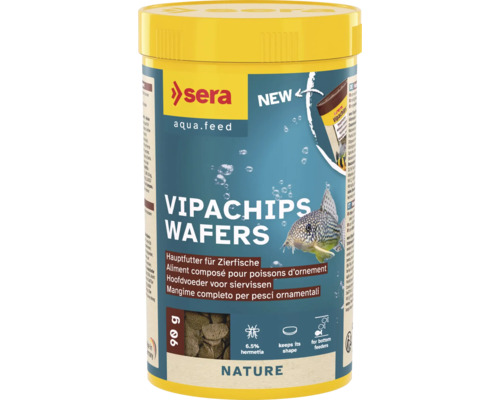 Futtertabletten sera Vipachips Wafers 250 ml (90 g), Hauptfutter, Welsfutter