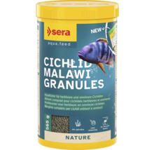 Sera Cichlid Malawi Granules Fischfutter in einer gelben Dose