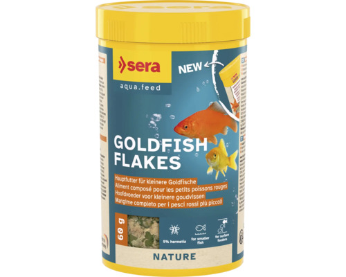 Goldfischfutter sera Goldfish Flakes 250 ml (60 g), Flockenfutter, Teichfischfutter