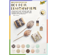 Hot Foil Designpapier Set DIN A4 mit verschiedenen Motiven