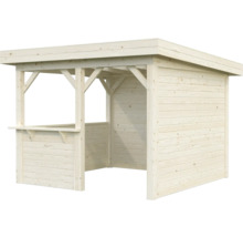 Holzbar mit Dach für den Garten
