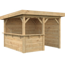 Holzgartenbar mit Überdachung für den Außenbereich
