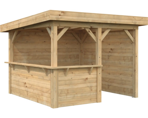 Holzgartenbar mit Überdachung für den Außenbereich